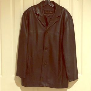 ANDREW MARC Marc New York LEATHER COAT (large)